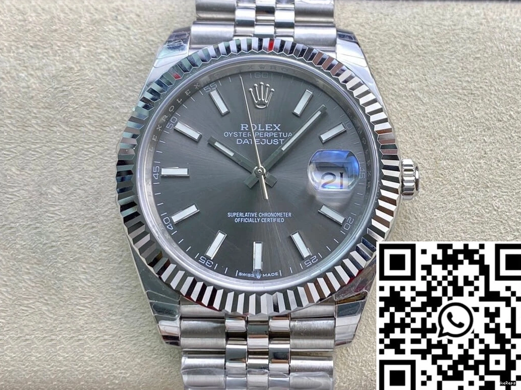 Dial Grey Factory Datejust Rolex EW M126334-0014 0112